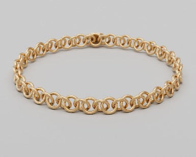 18k Gold Charms Chain Bracelet