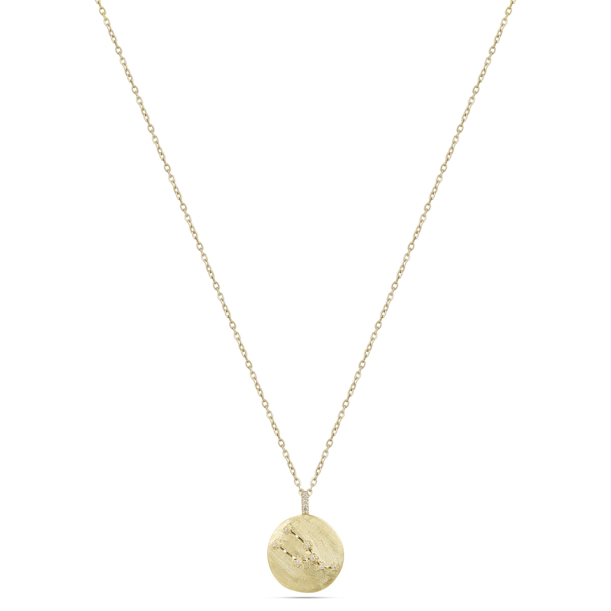 Astria 14K Gold Taurus Constellation Pendant with Diamonds