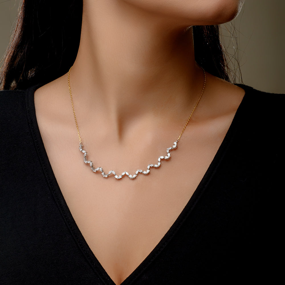 Special offer 18K Rose Diamond Collier - B-S-BG012P