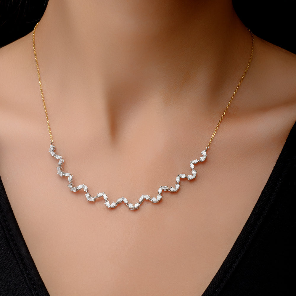 Special offer 18K Rose Diamond Collier - B-S-BG012P