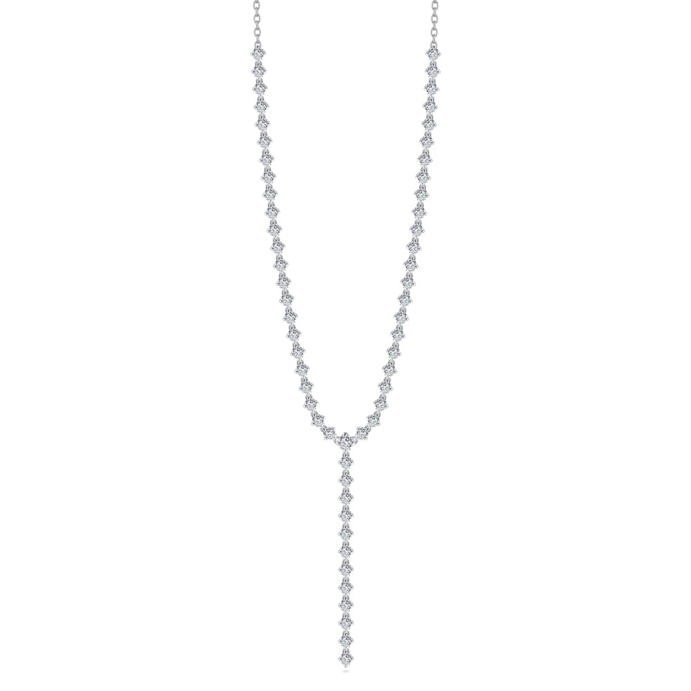 18K White Gold Diamond Necklace - B-S-BG025N