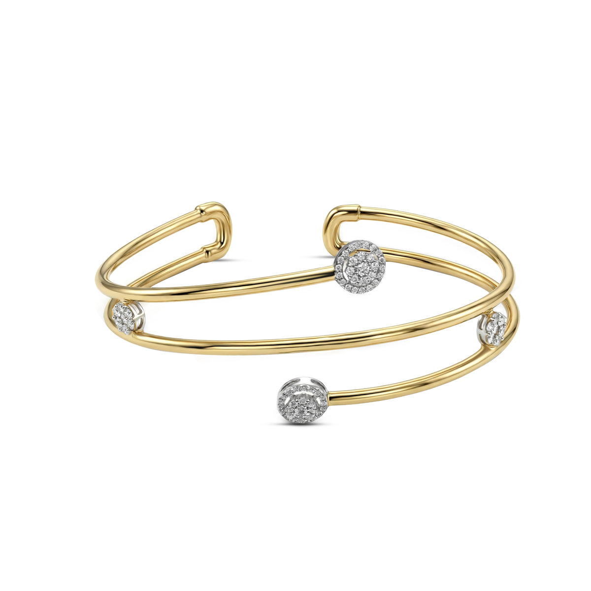 Diamond-Bangle-18K-GOLD-SIRAN-BY-IRAM-JEWELRY
