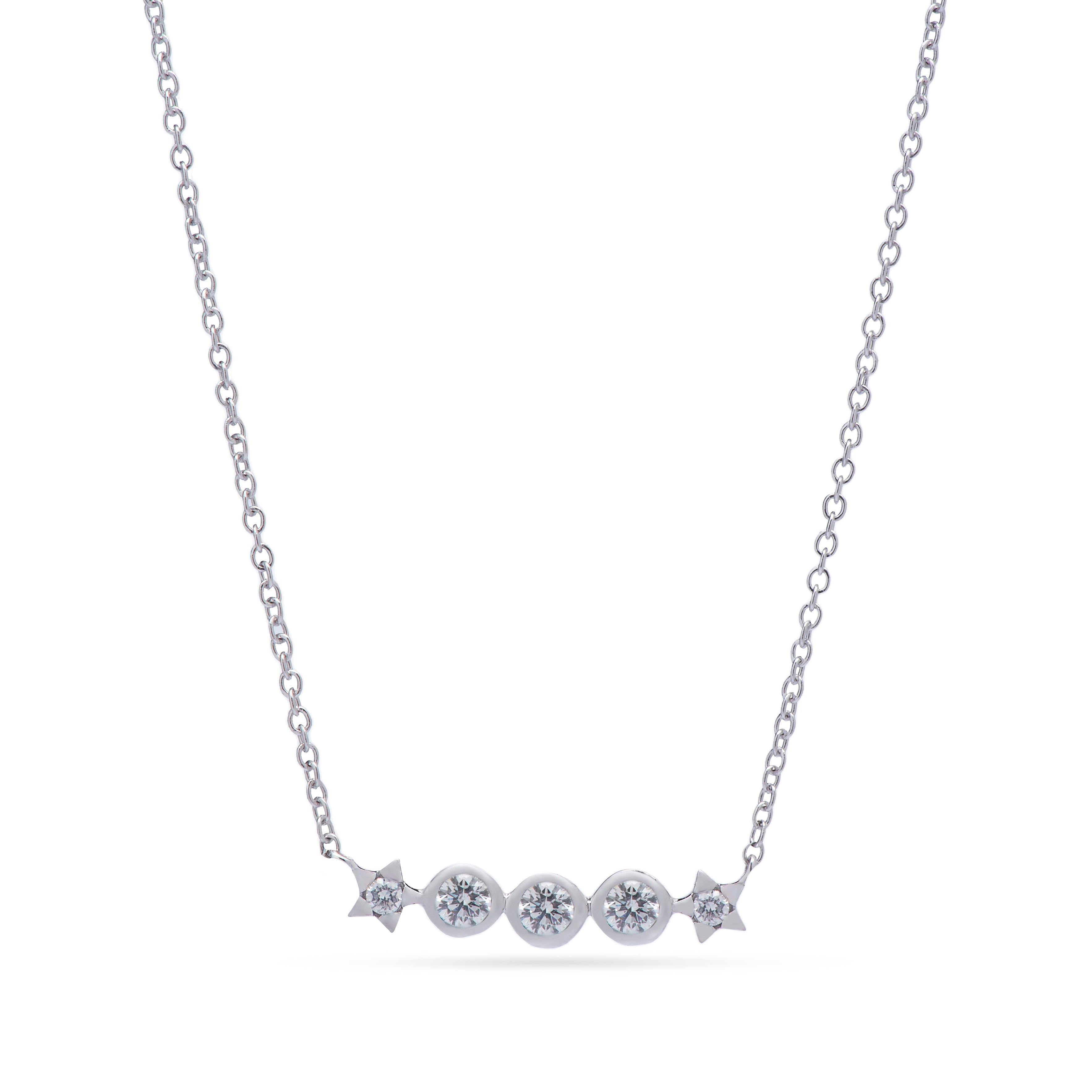 Beautiful Diamond Necklace fits you  in 18K Diamond - SIR1537