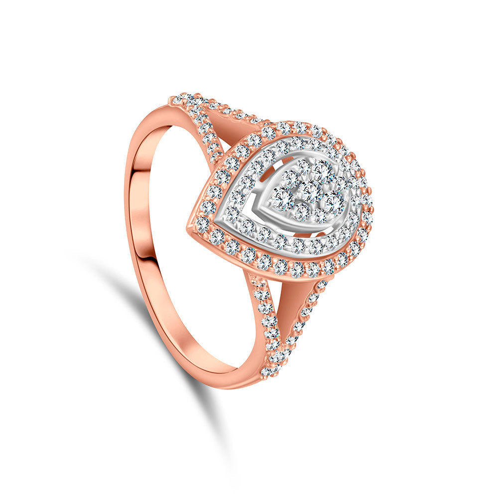 18k Rose gold Diamond Rings - RUA46586/J
