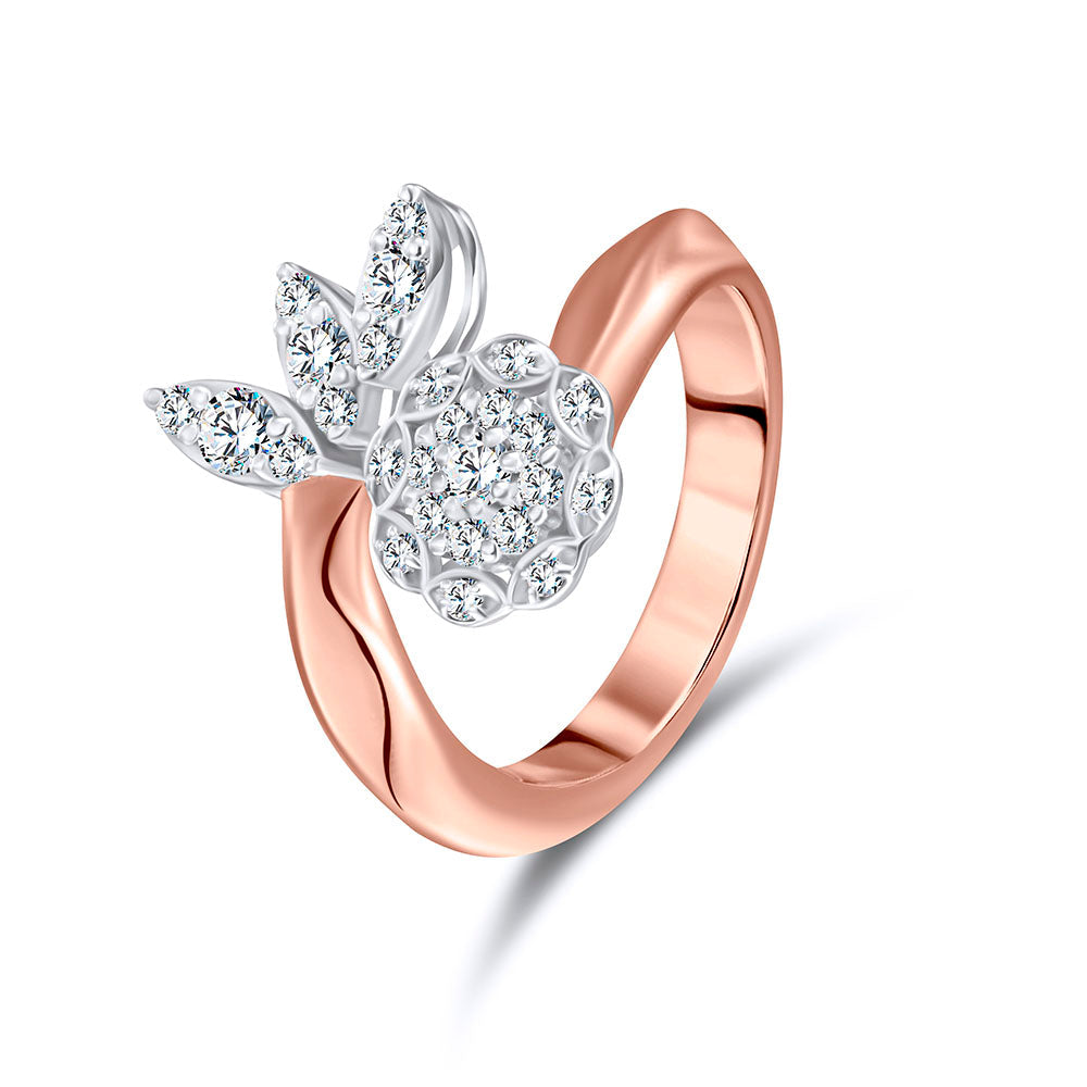 18k Rose gold Diamond Rings - S-H069RS
