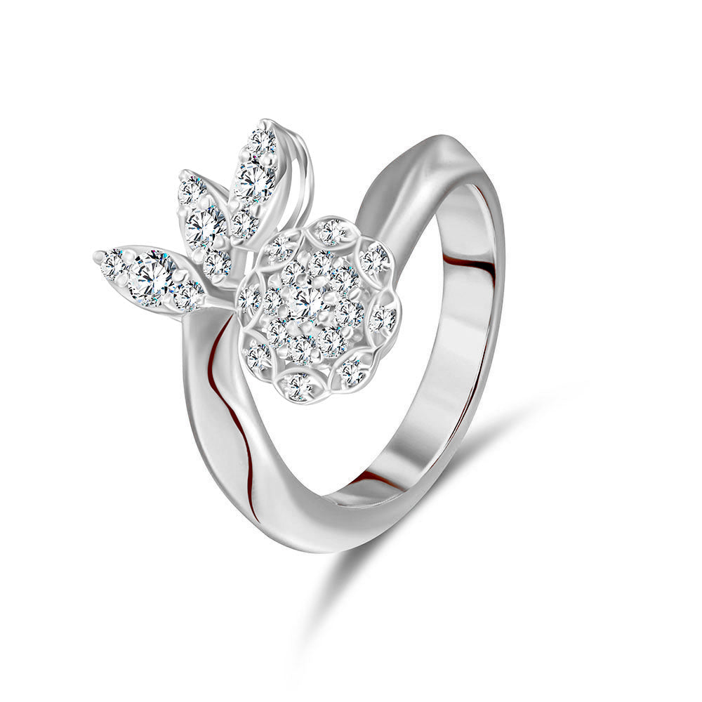 18k White gold Diamond Rings - S-H069RS