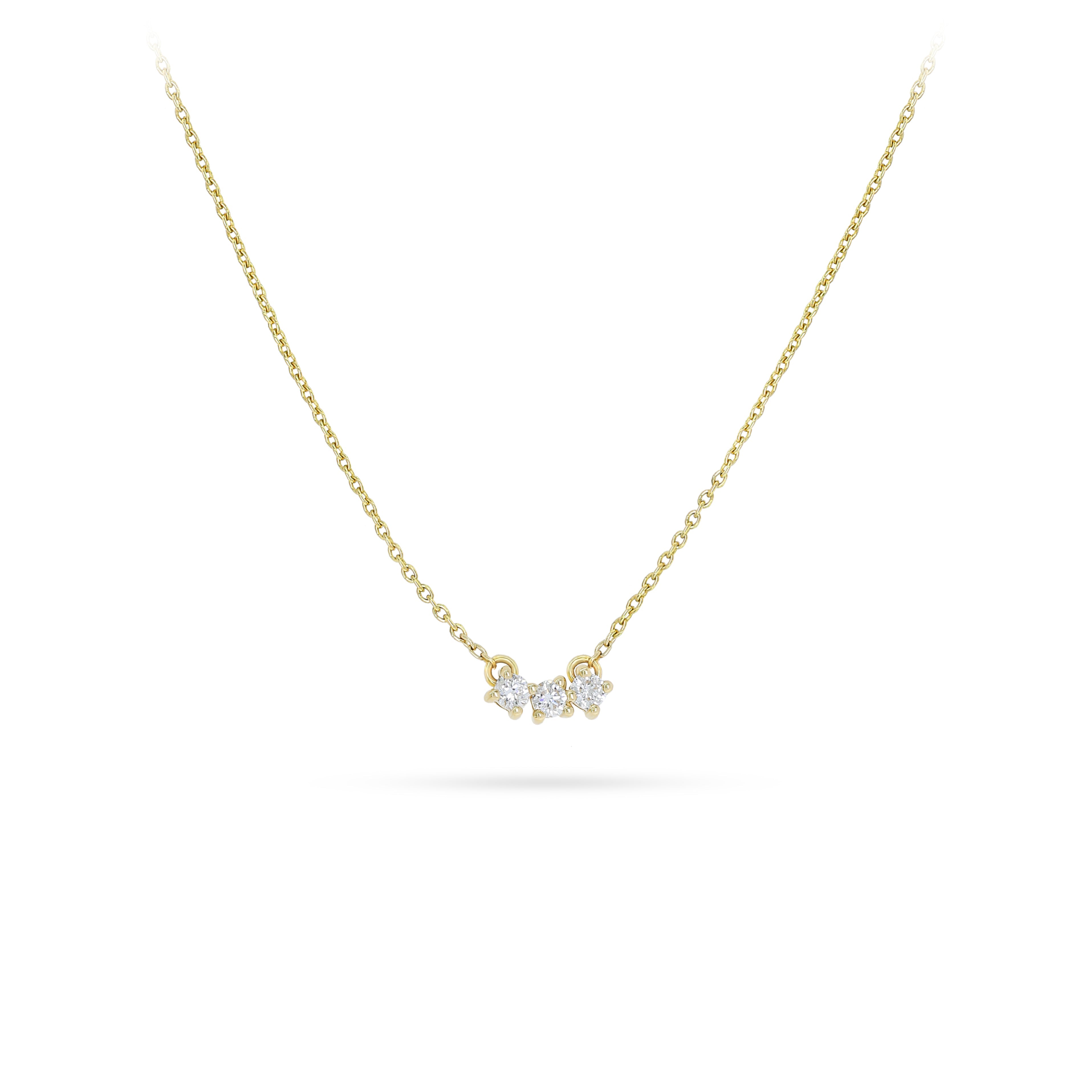 Triple Diamond Necklace - S-P381SBON