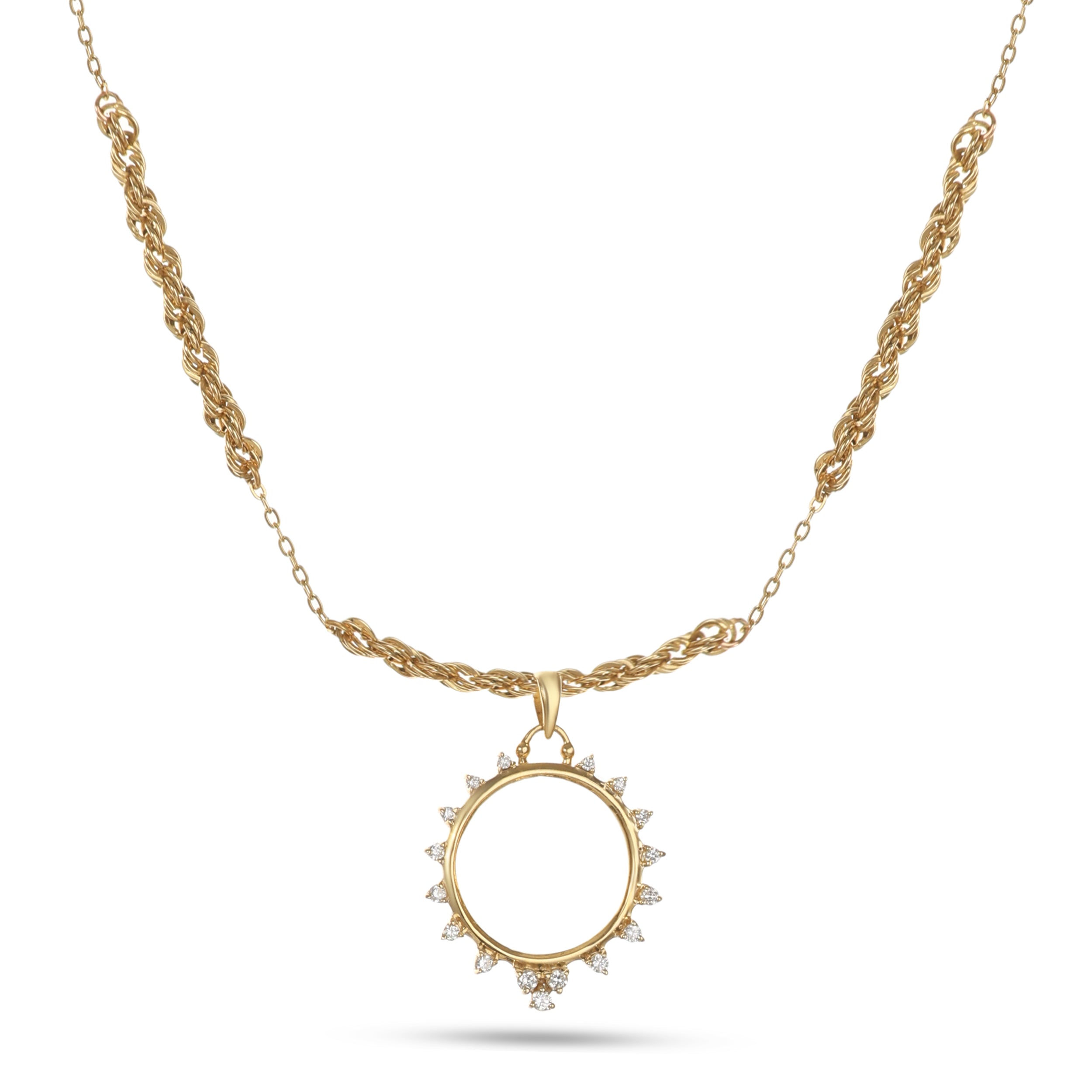 18k Yellow Gold Diamond Frame - S-P416SC