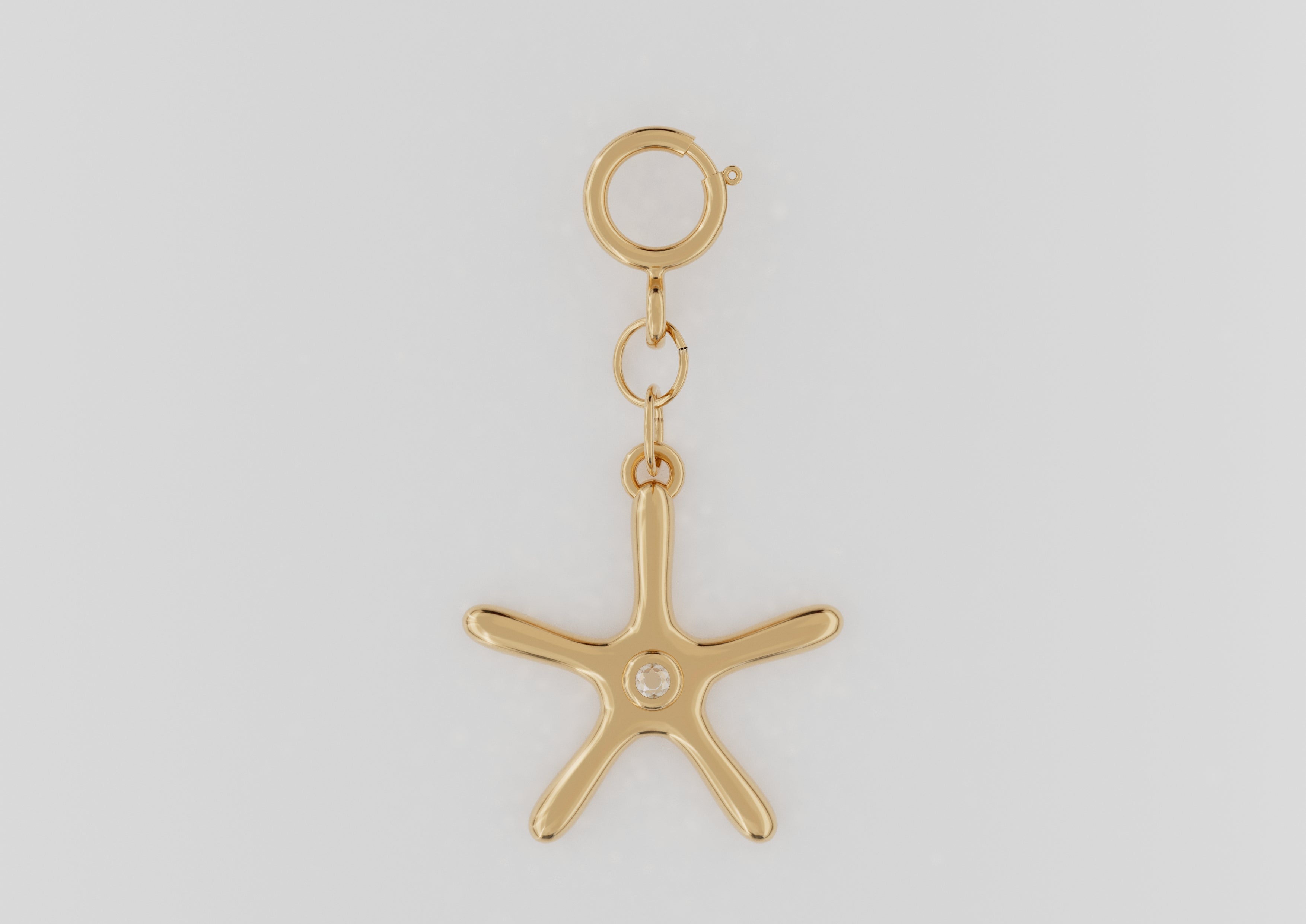 18K Gold G Star with Diamond