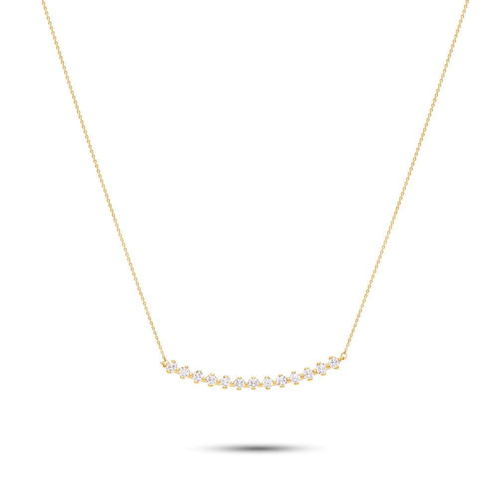 18k Yellow gold Diamond Necklaces - S-P580S
