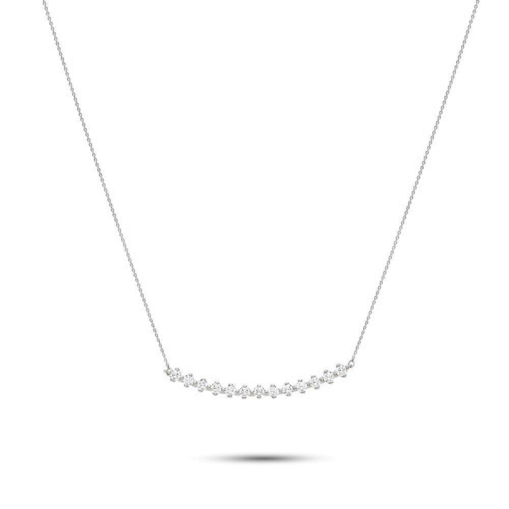 18k White gold Diamond Necklaces - S-P580S