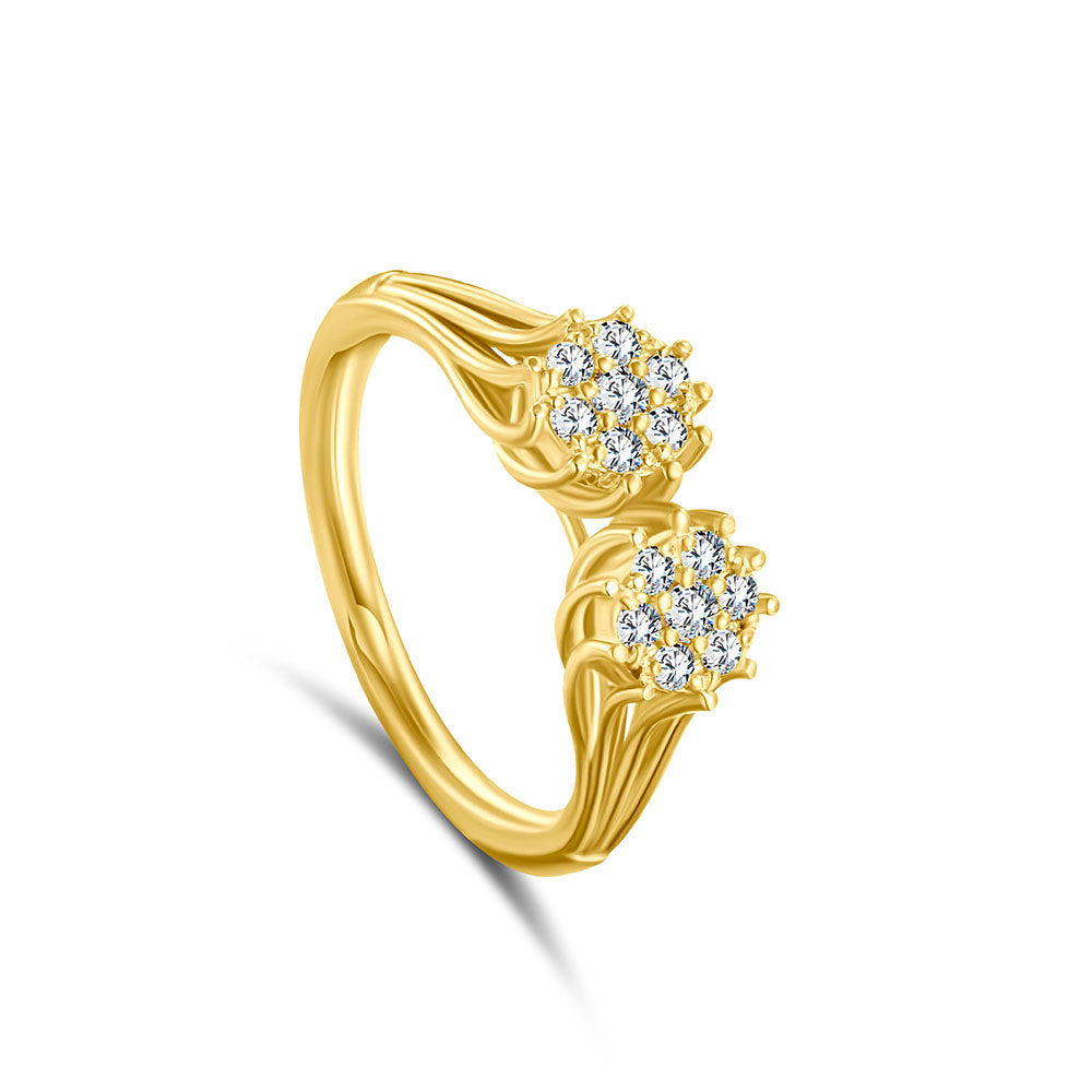 18k Yellow gold Diamond Rings - S-R421SB