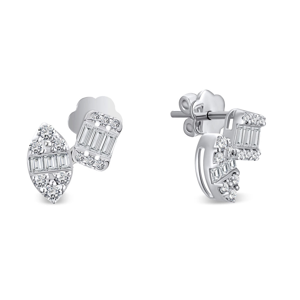 Special offer 18K White gold Diamond Earring - S-X172E