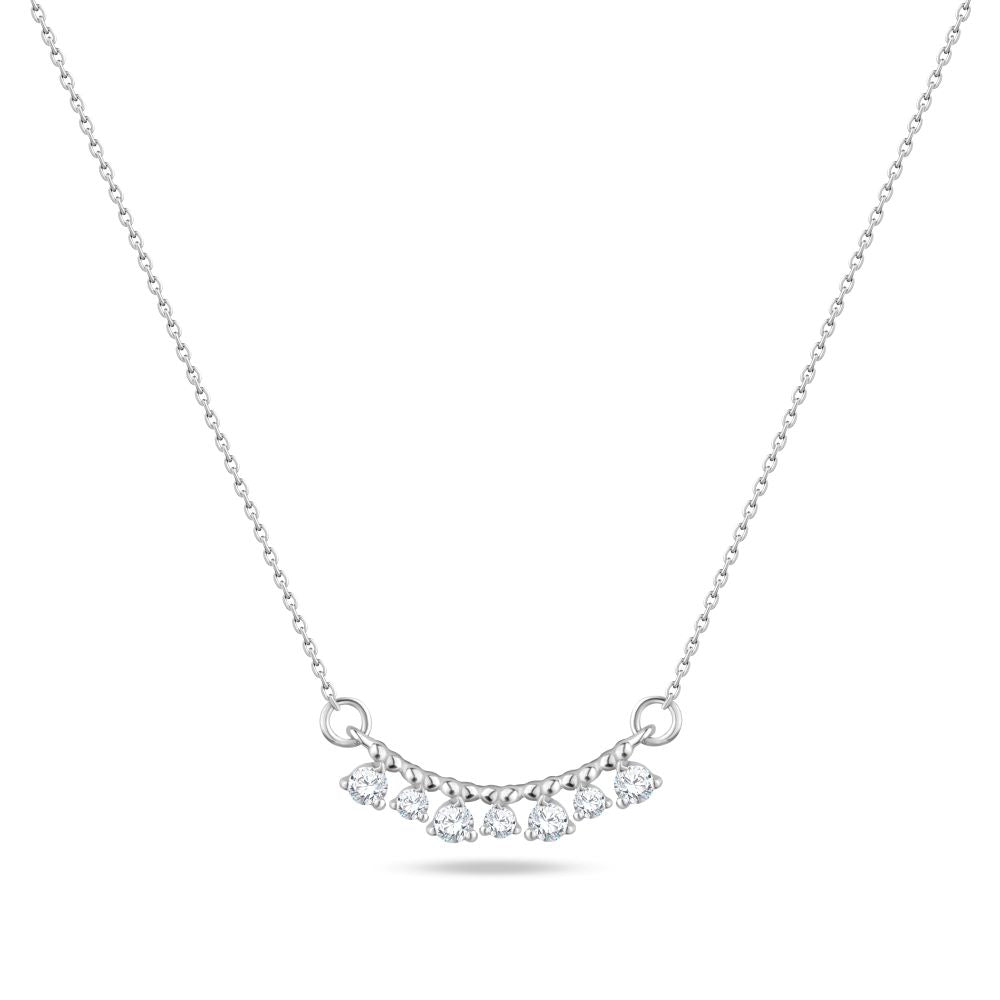 قلادة جميلة متعددة الماس من الذهب الأبيض- SIR1535