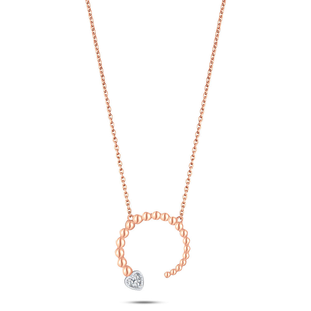 18k Rose gold Diamond Necklaces - YK262945KA/J