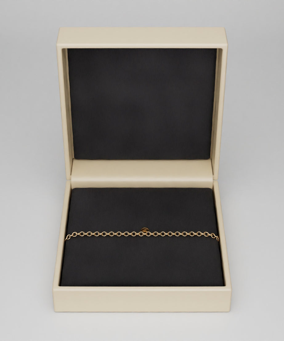 18k Gold Charms Chain Bracelet