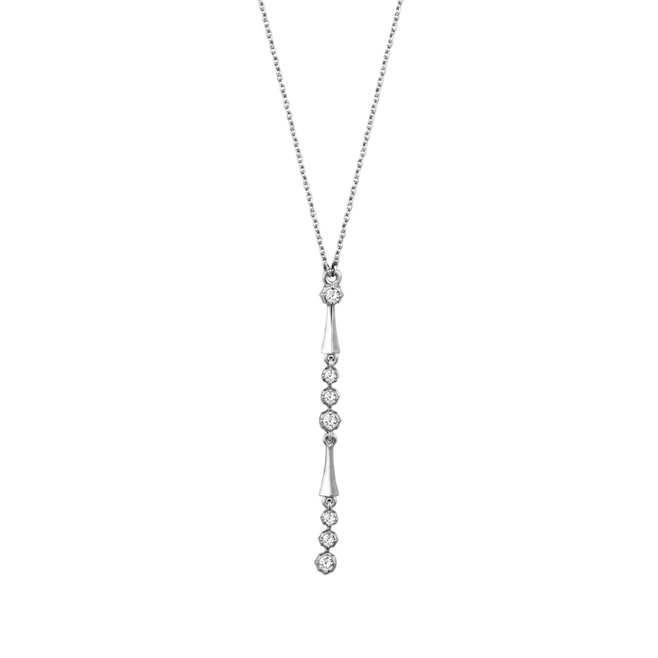 18K White gold Diamond Necklace - S-P507S