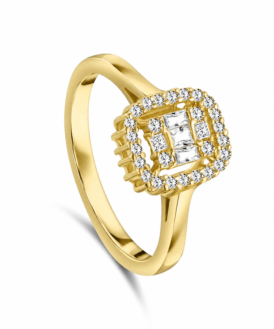 18k Yellow gold Diamond Rings - S-H075RS