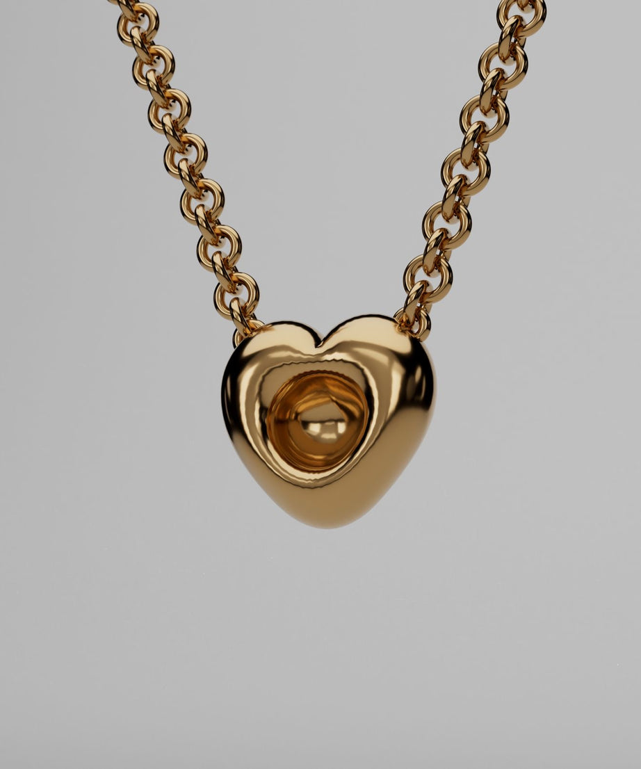 18k Gold Eternal Heart Pendant