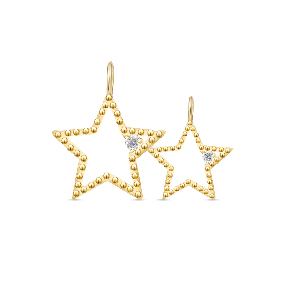 Astria 14K Gold Open Beaded Star Charm