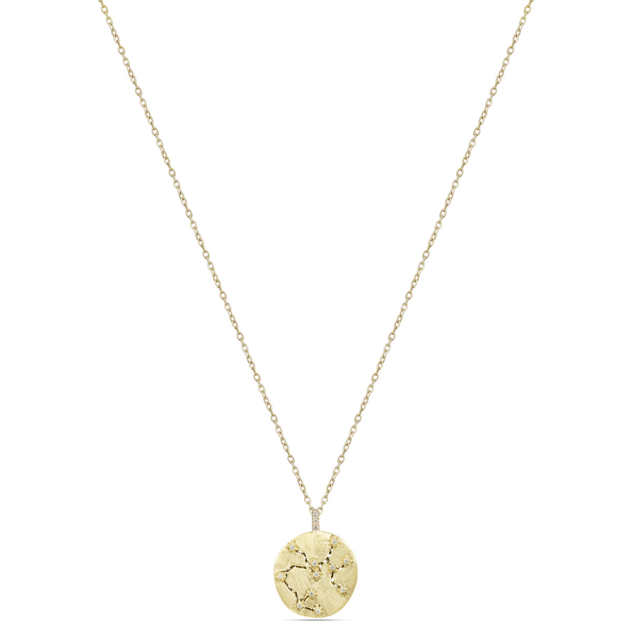 Astria 14K Gold Sagittarius Constellation Pendant with Diamonds