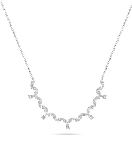 Precious Collier Diamond Necklace in 18K White gold - B-S-BG010P