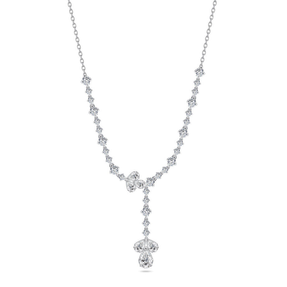 Special offer 18K White Gold Diamond Necklace - B-S-BG023N
