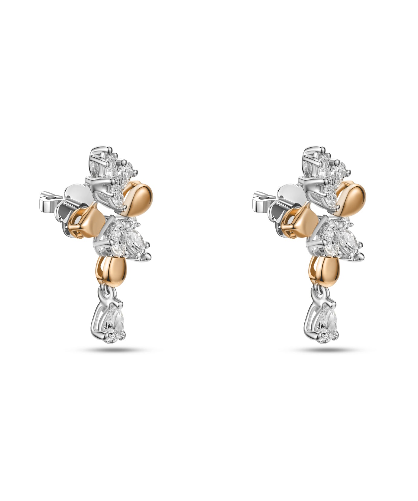 18k White Gold Grace Earrings with Diamonds - B-XLK4522E