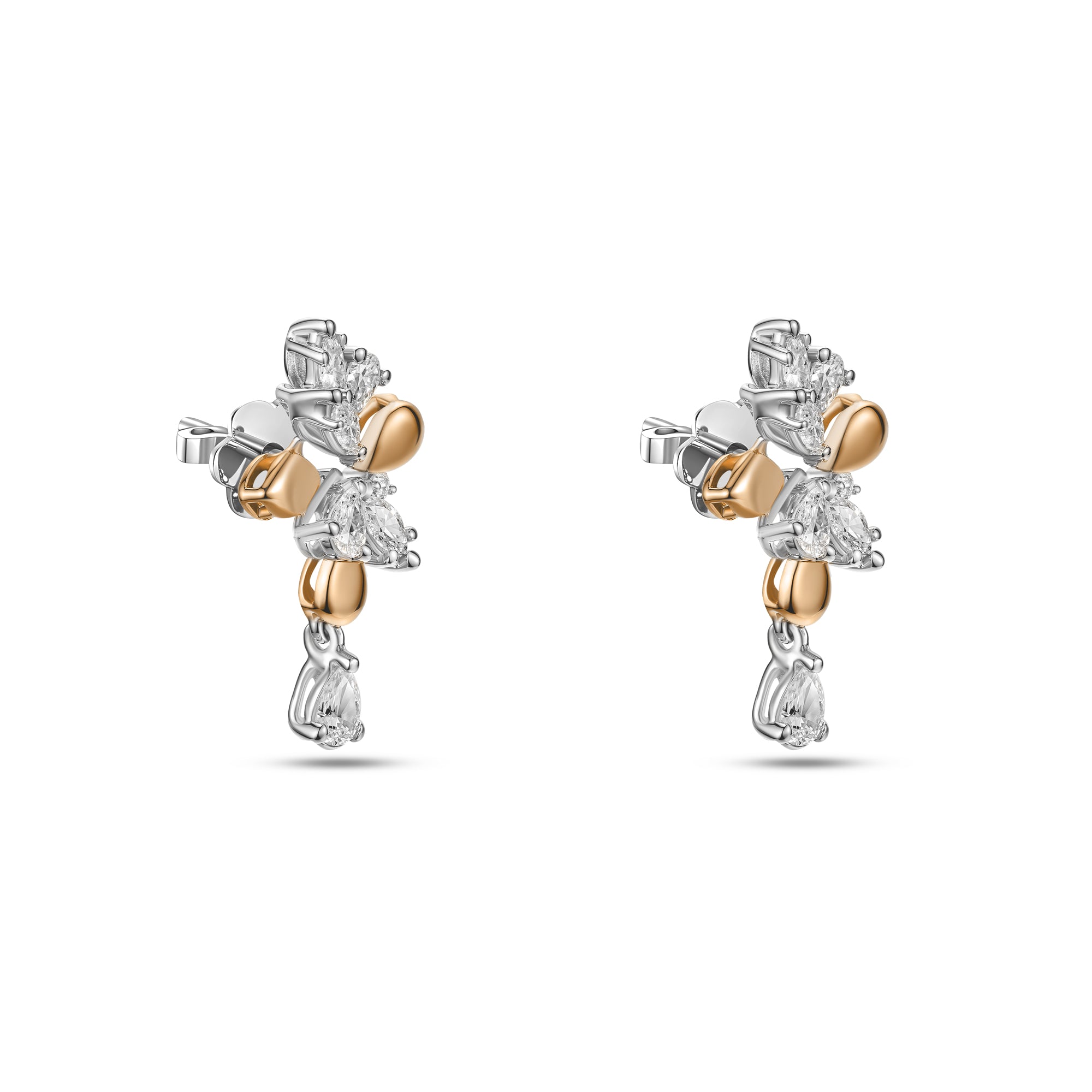 18k White Gold Grace Earrings with Diamonds - B-XLK4522E