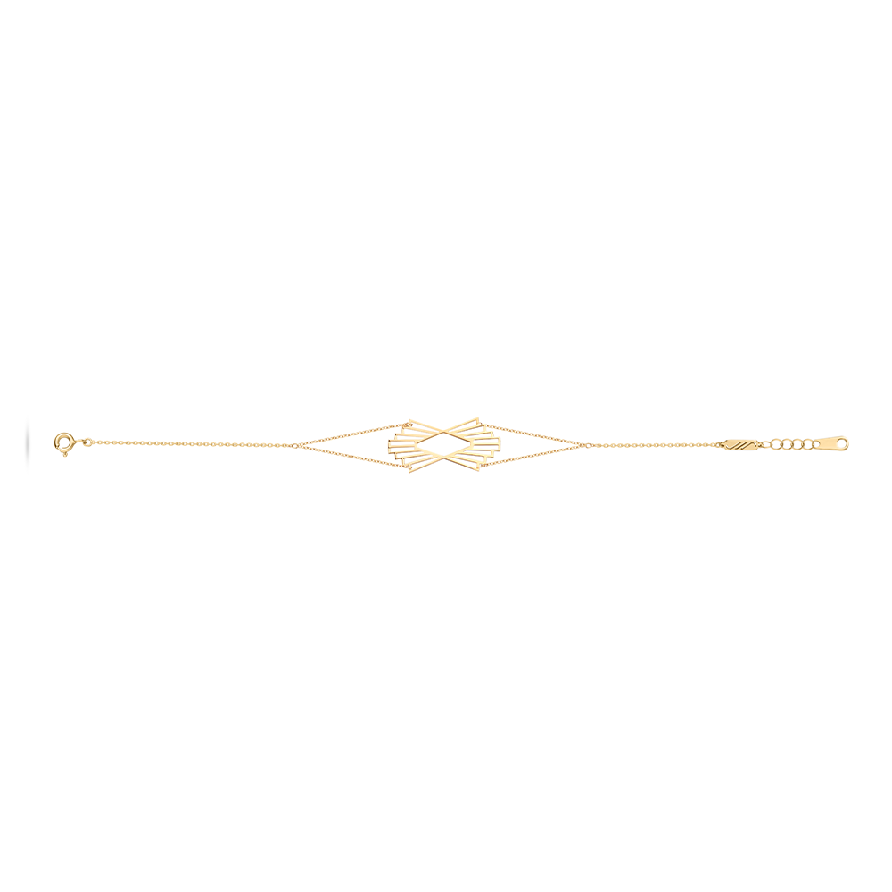 Unique Irregular Shaped Bracelet in 18K Rose Gold / S-B207G/R