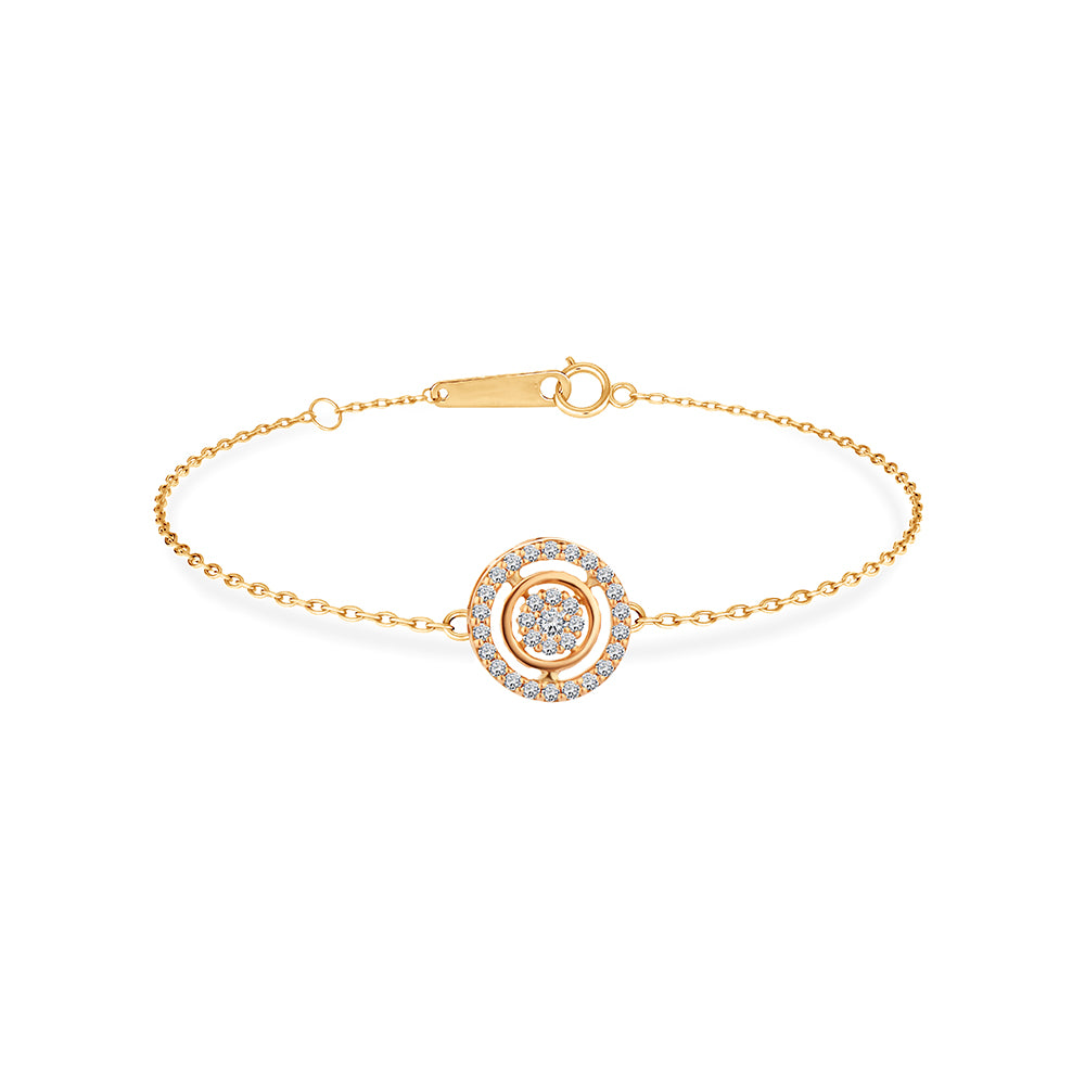 Classic Summer Diamond Bracelet comes with a set in 18k Rose Gold Rose gold / S-P370SFB