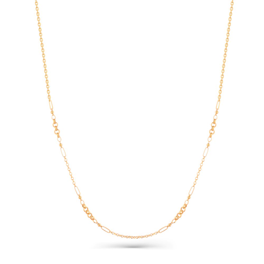 A perfect Gold Necklace in 18K Yellow gold - J-N018G