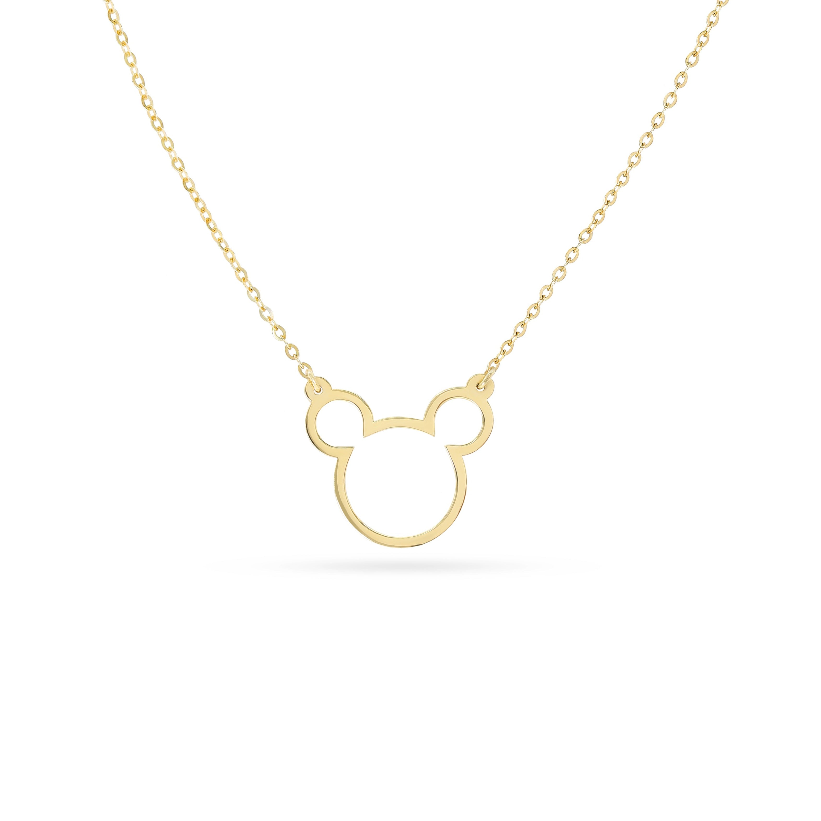 18K Micky Mouse Gold Necklace - K-P131G