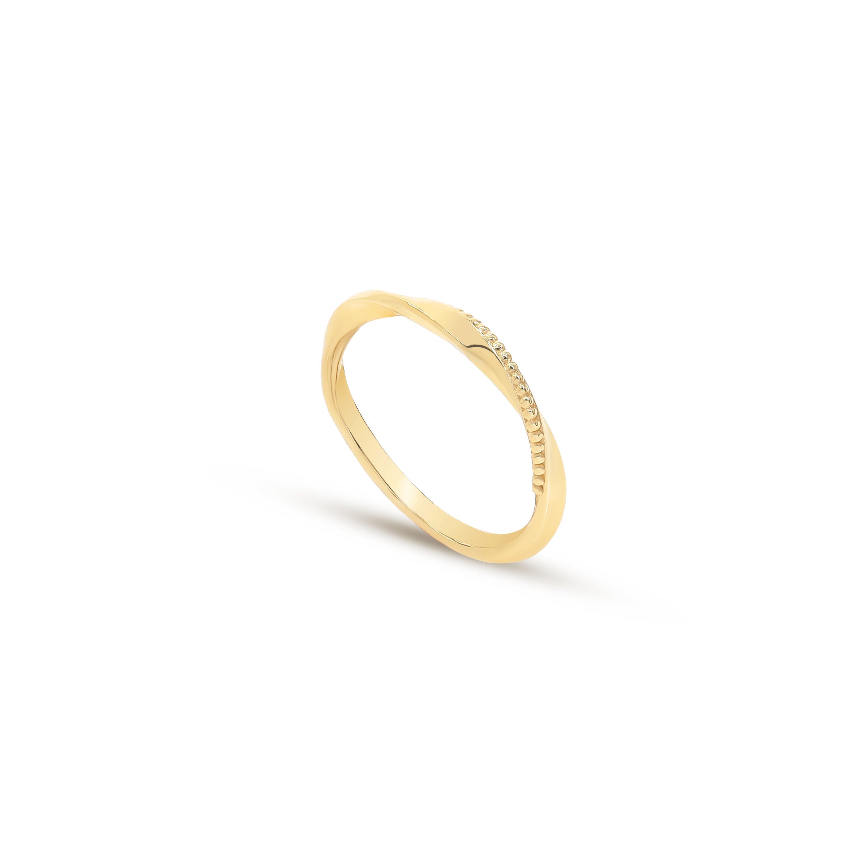18K Irregular Gold Ring - K-W038G