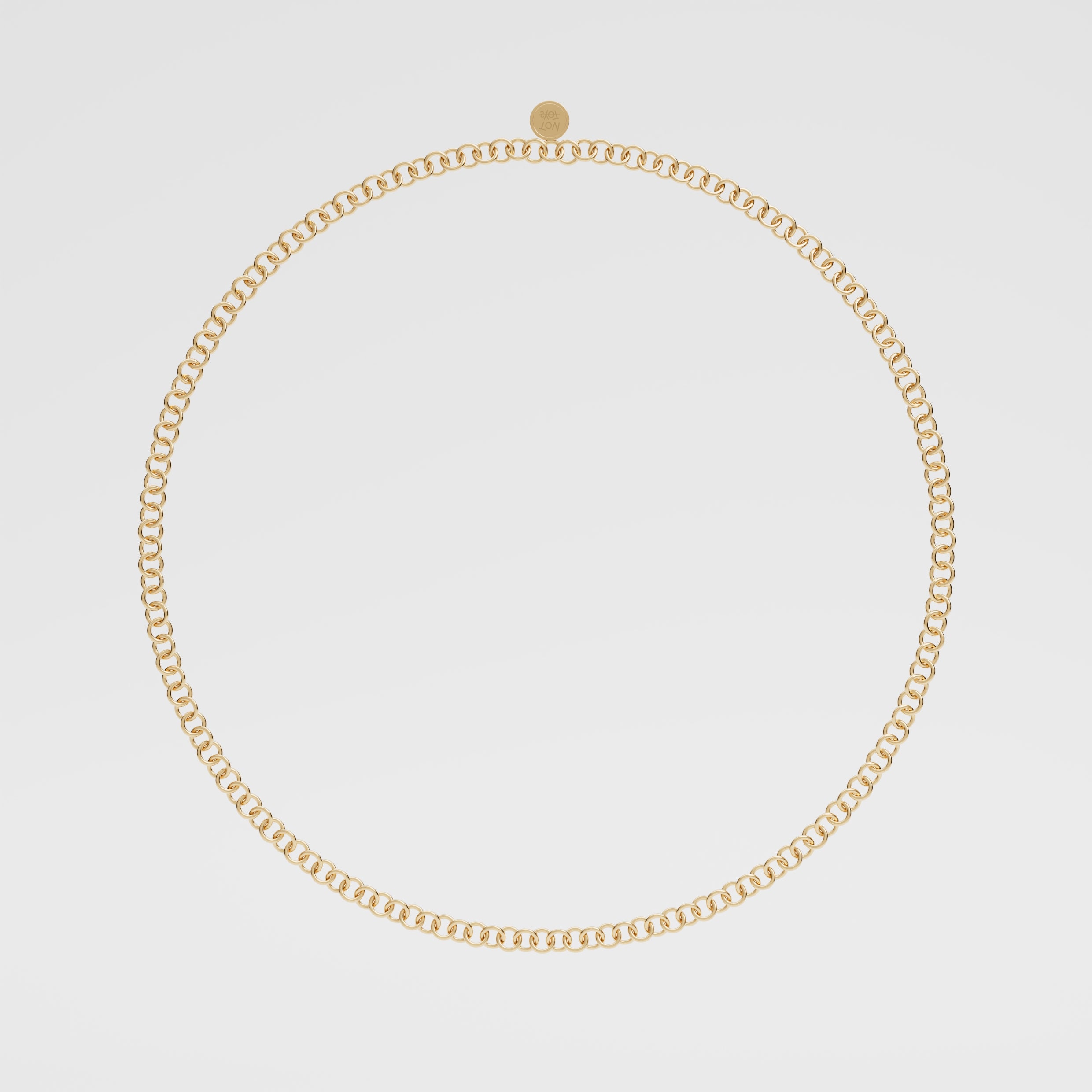 18k Gold Charms Chain Necklace