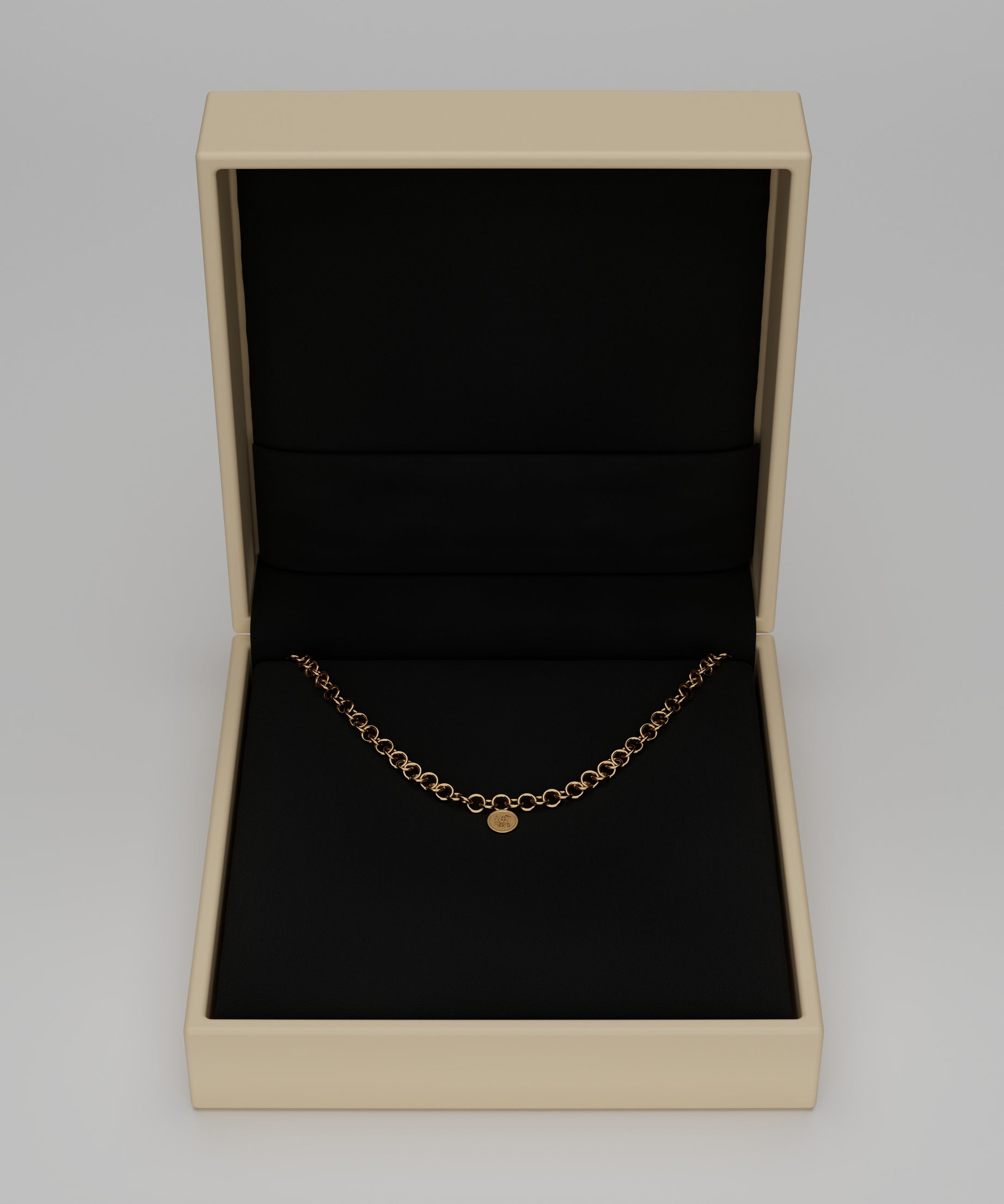 18k Gold Charms Chain Necklace