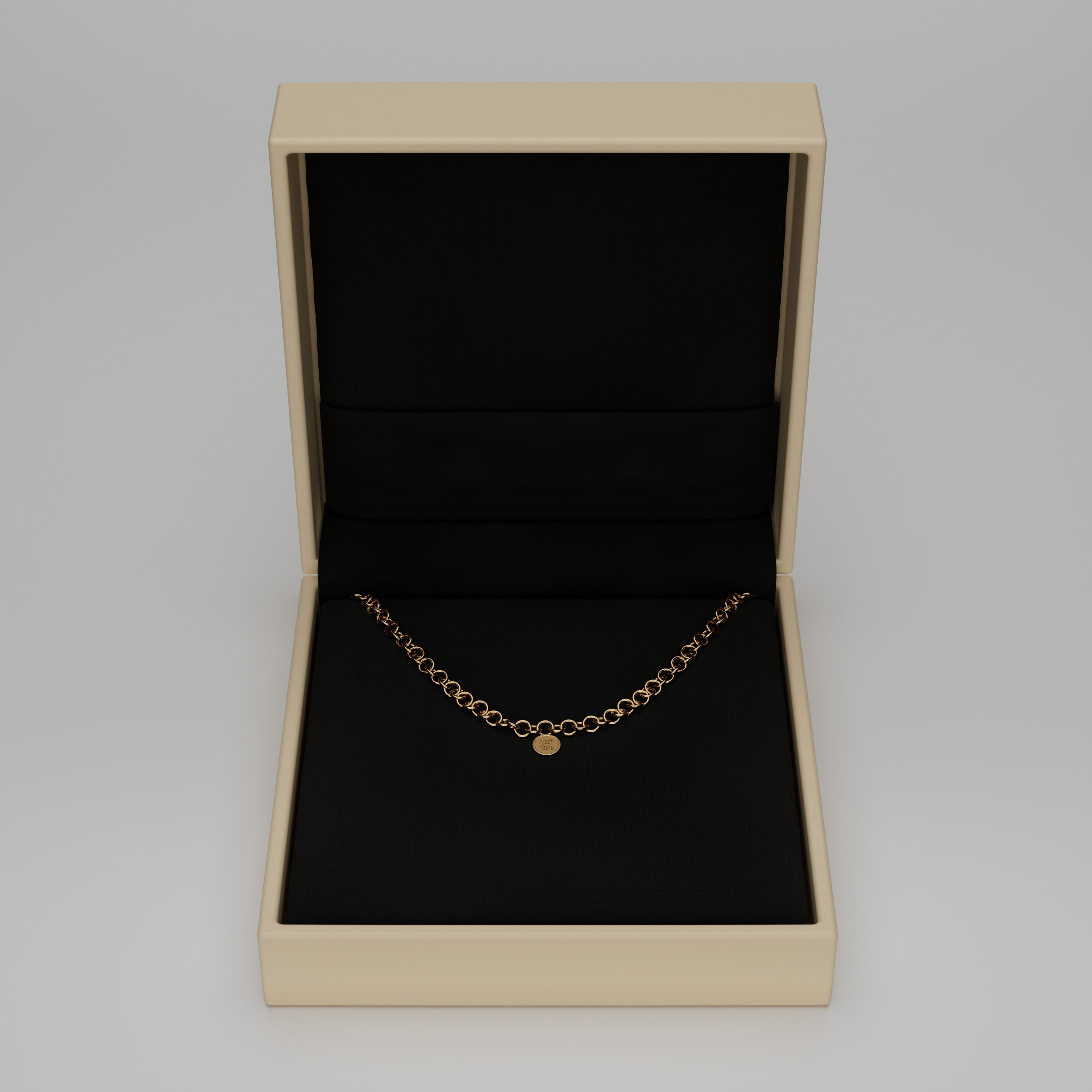 18k Gold Charms Chain Necklace