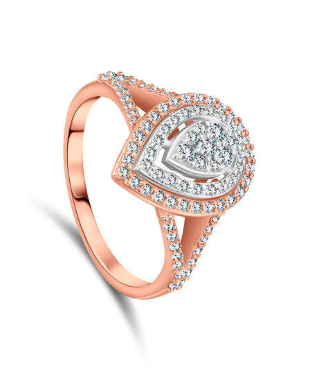 18k Rose gold Diamond Rings - RUA46586/J