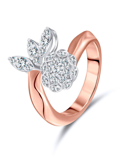 18k Rose gold Diamond Rings - S-H069RS
