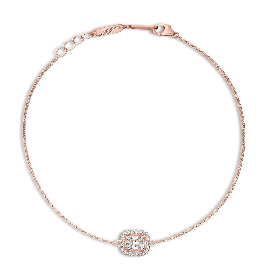 18k Rose gold Diamond Bracelets - S-H075BS