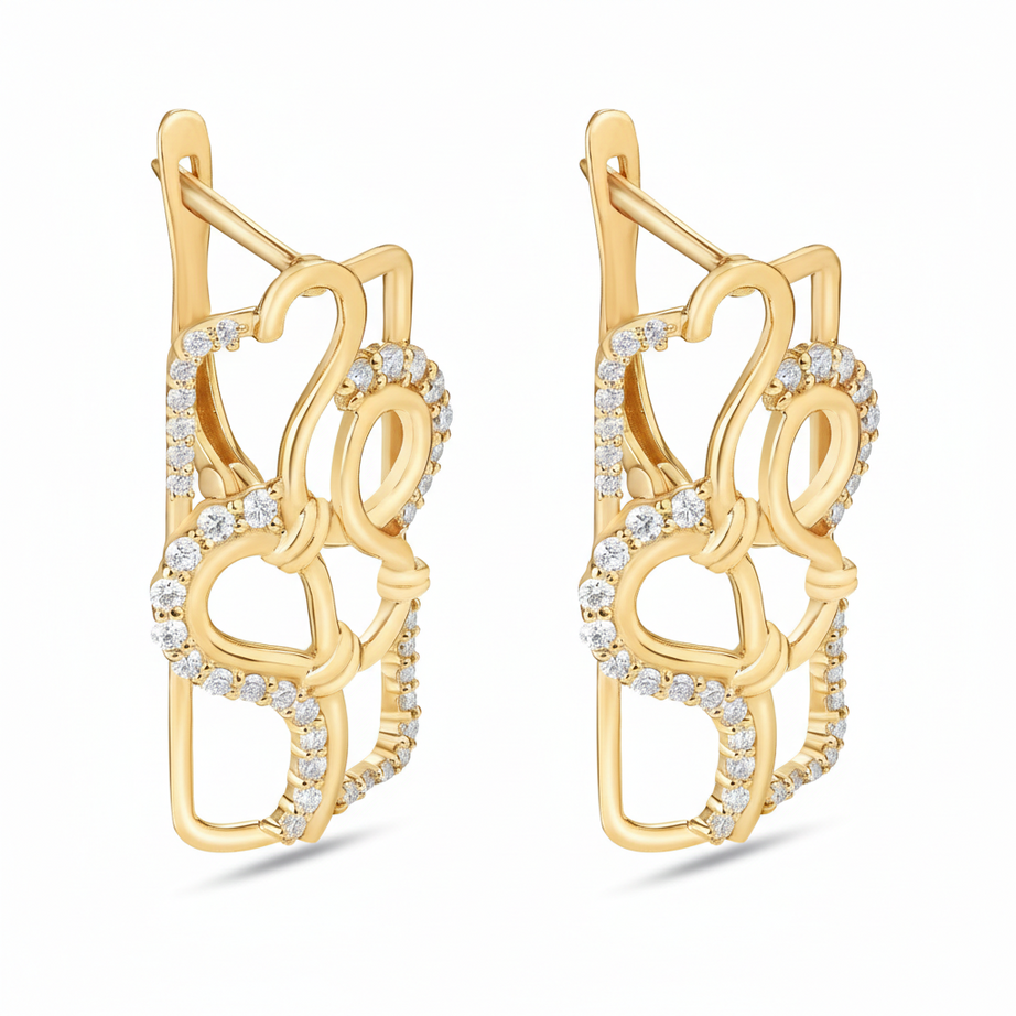 Diamond-Earring-18K-GOLD-SIRAN-BY-IRAM-Jewelry