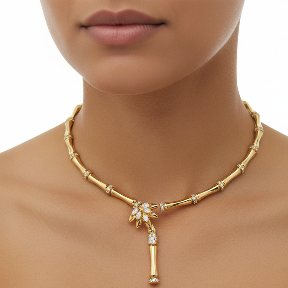 Diamond-Choker-18K-GOLD-SIRAN-BY-IRAM