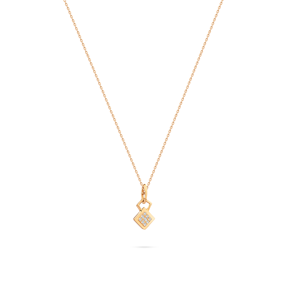 Beautiful Diamond Necklace fits you in 18K Diamond - S-P2855