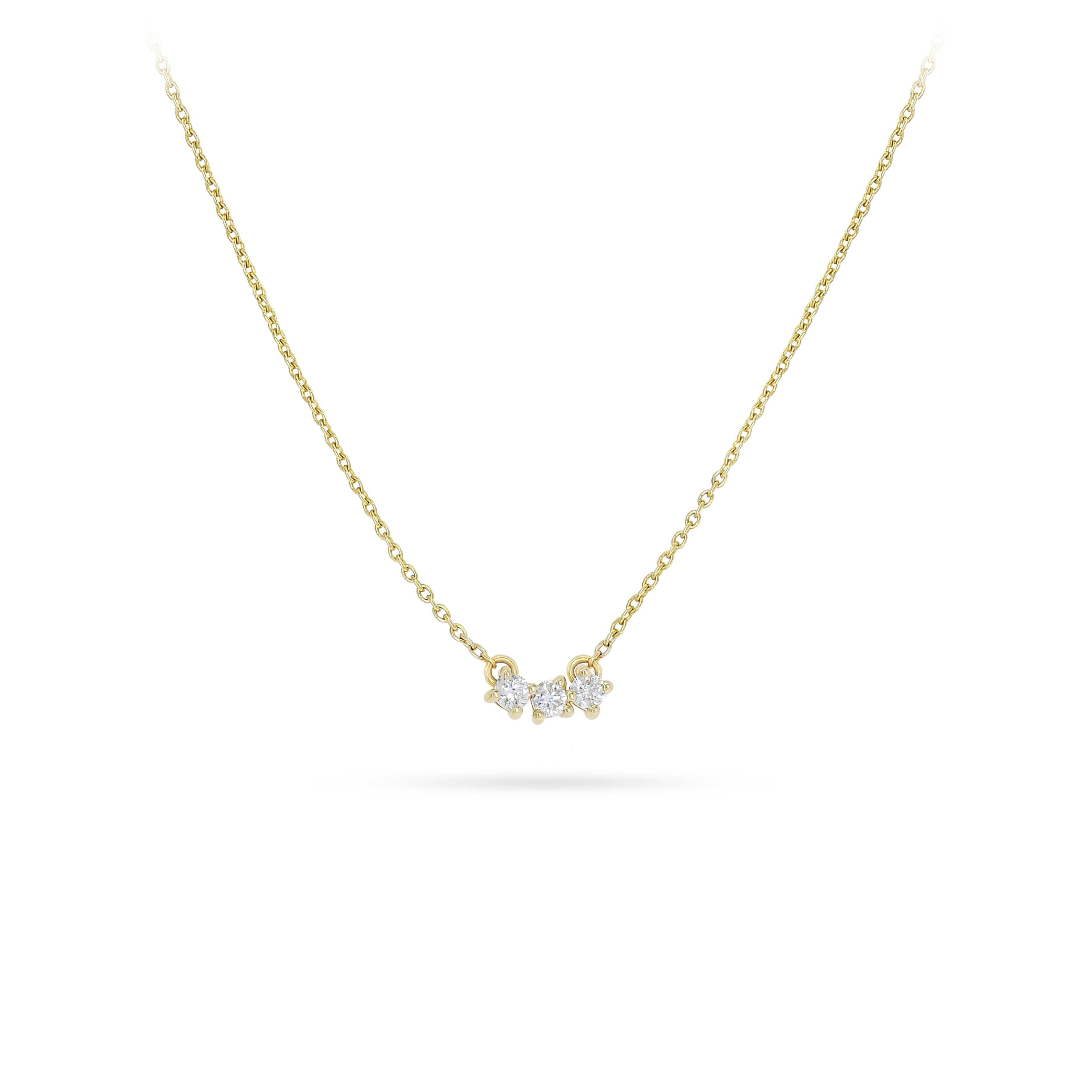 Triple Diamond Necklace - S-P381SBON