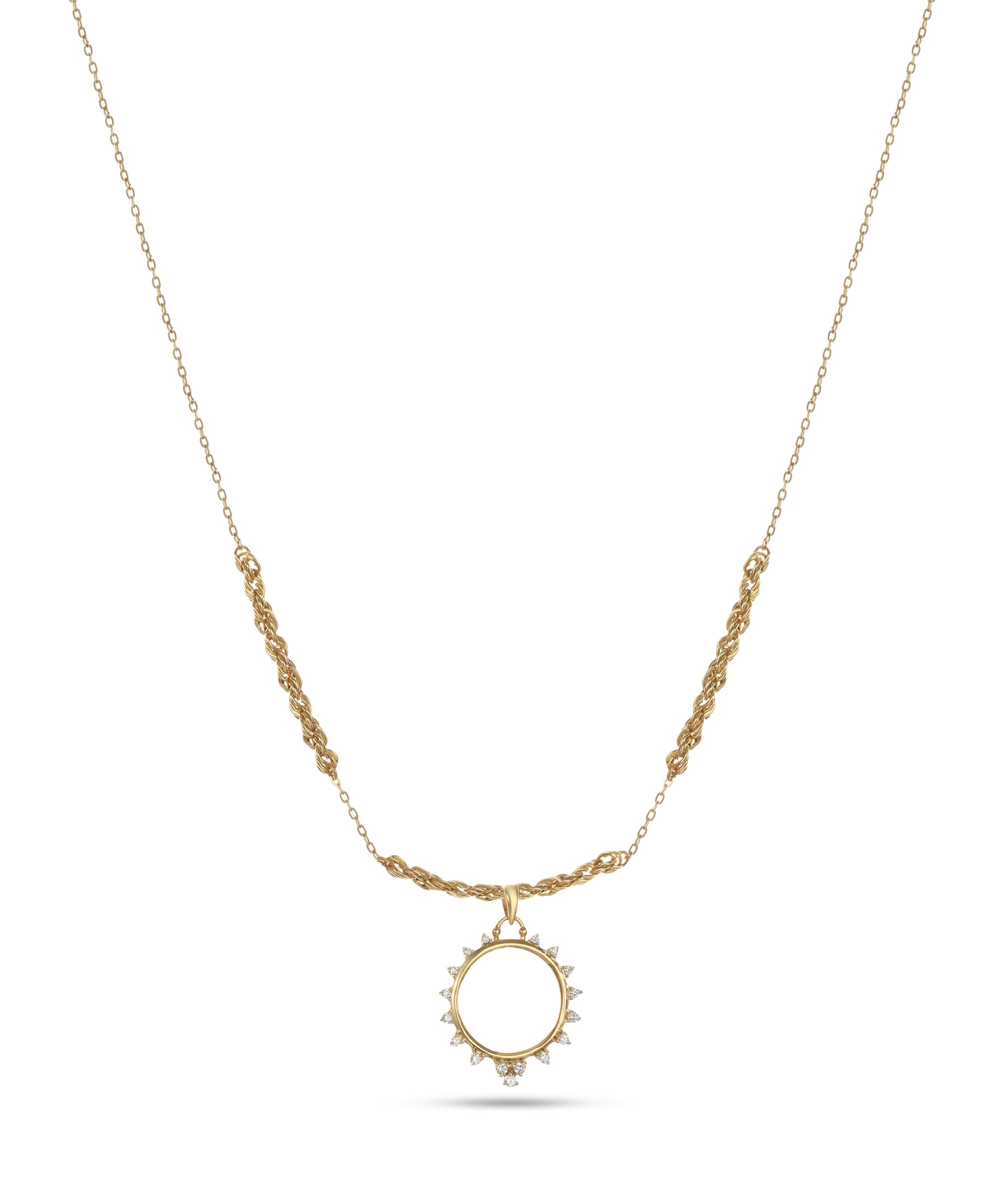 18k Yellow Gold Diamond Frame - S-P416SC