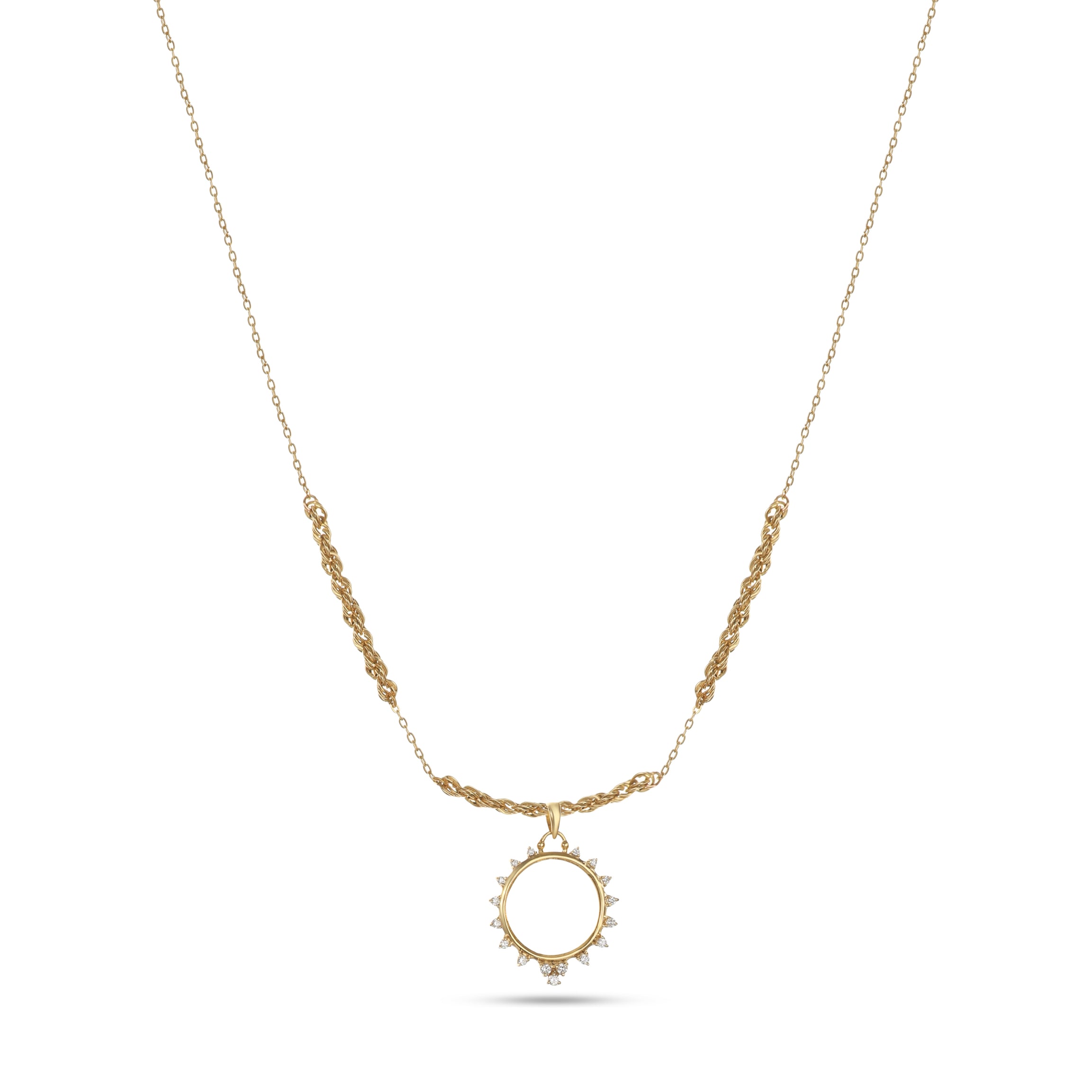 18k Yellow Gold Diamond Frame - S-P416SC