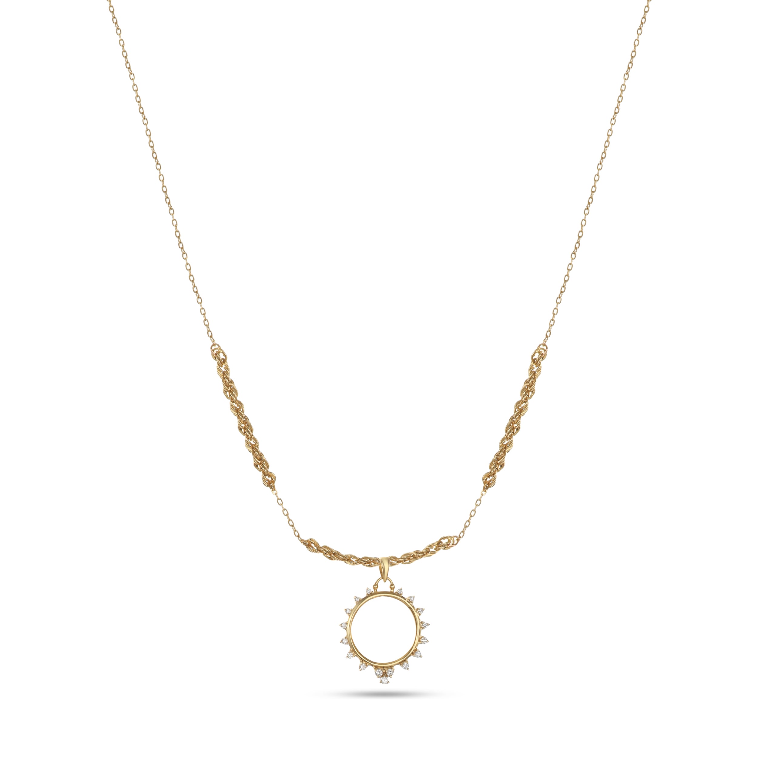 18k Yellow Gold Diamond Frame - S-P416SC