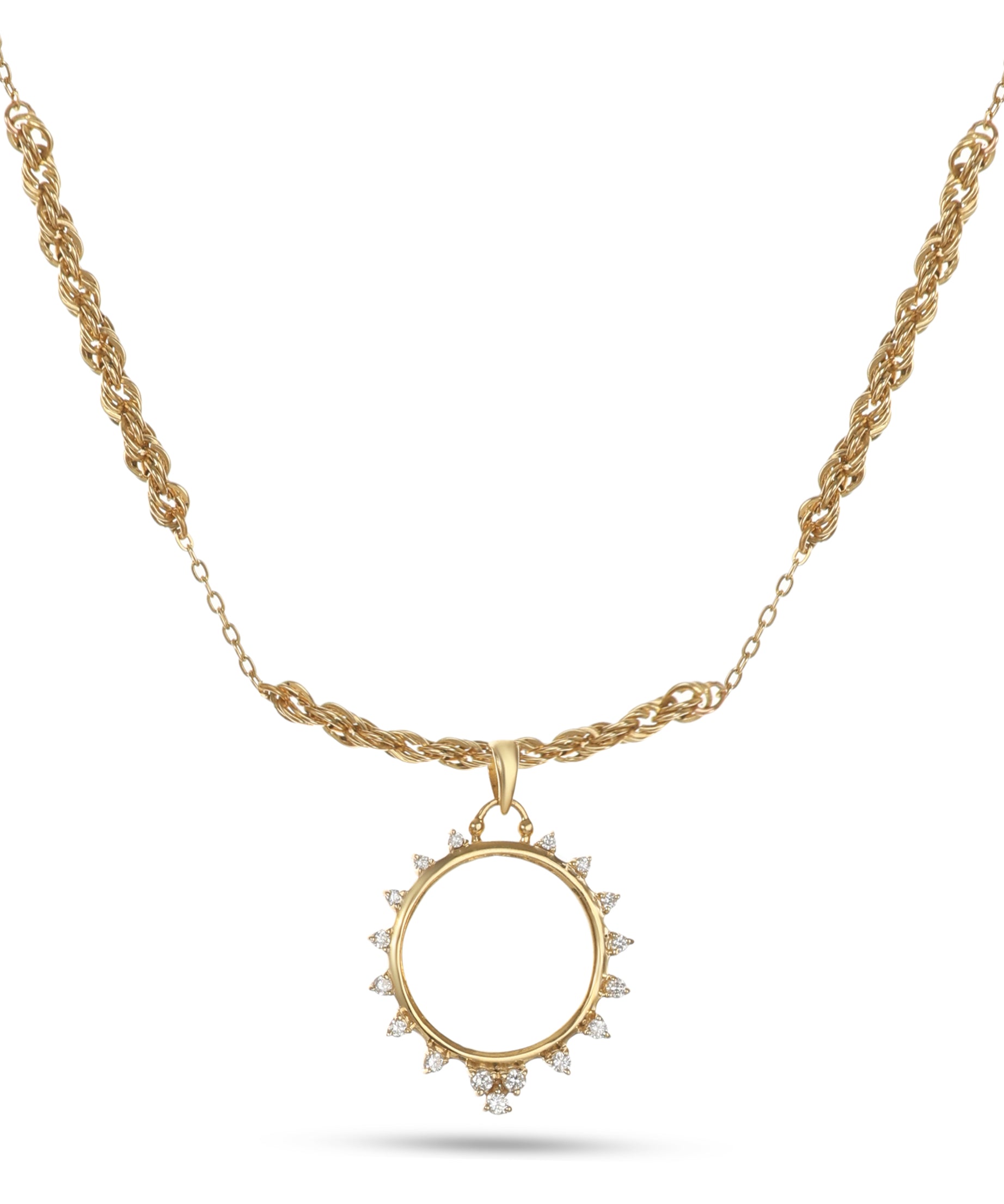 18k Yellow Gold Diamond Frame - S-P416SC