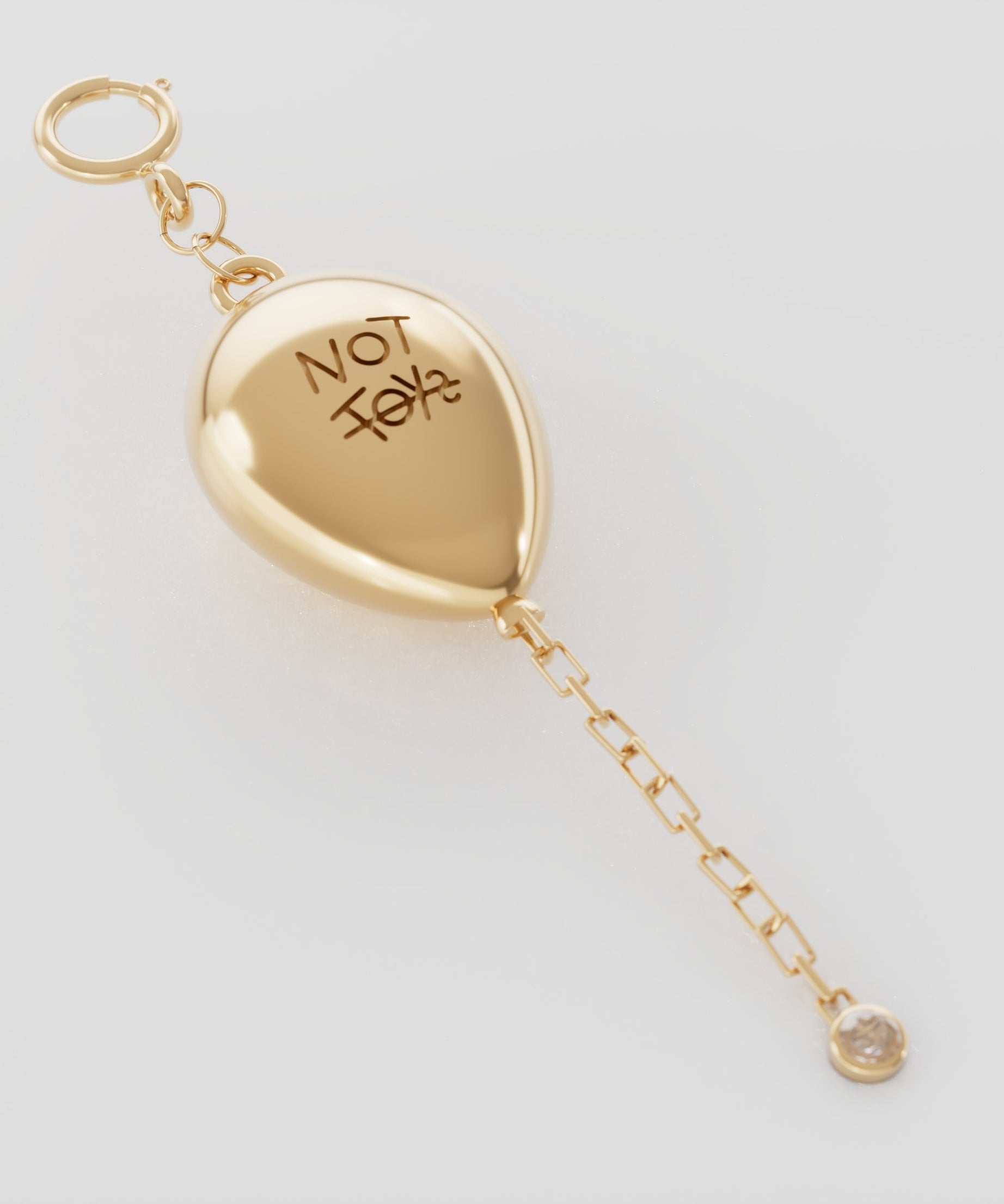 18K Gold Dreamy Balloon With Diamond