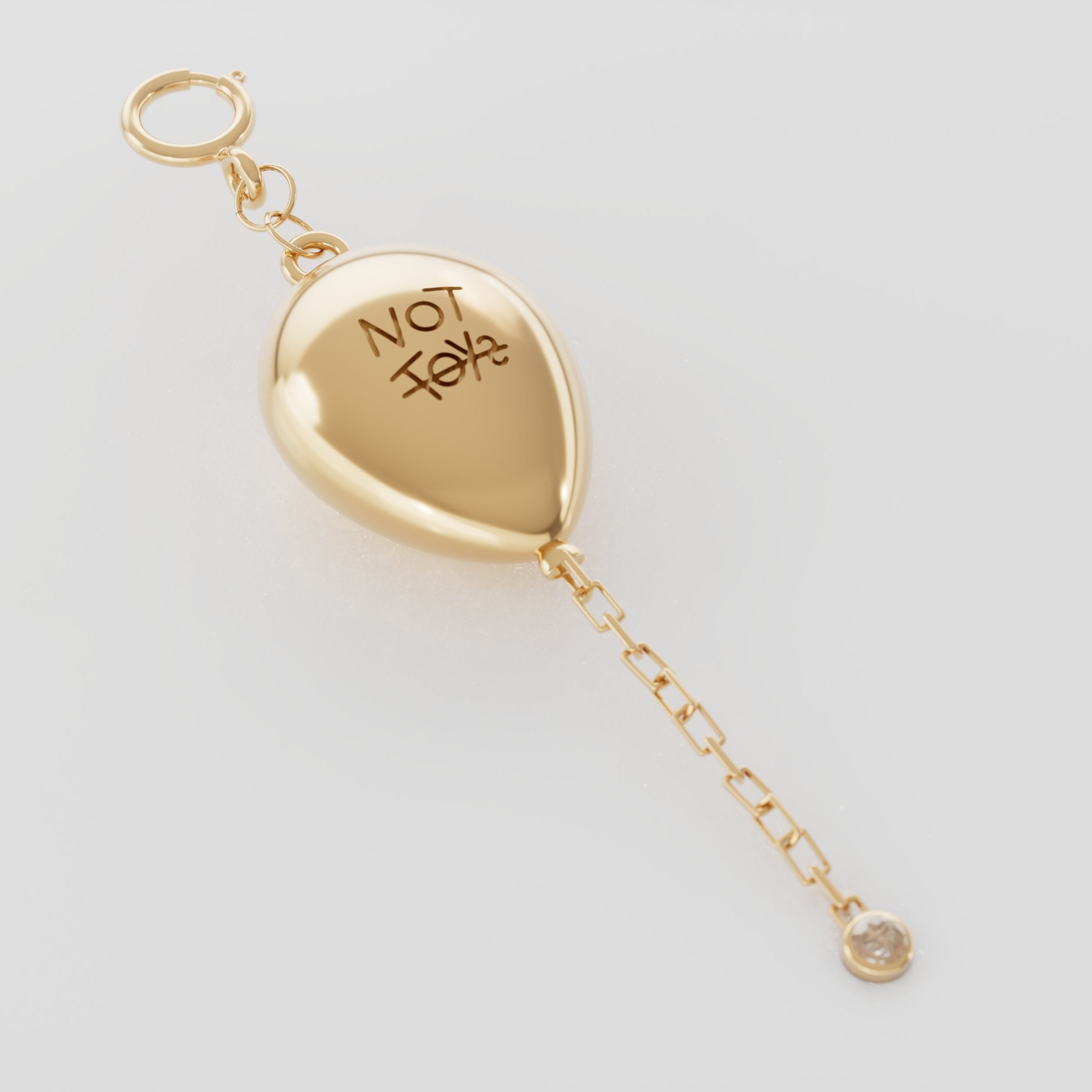 18K Gold Dreamy Balloon With Diamond